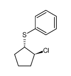 (+/-)-trans-1-chloro-2-phenylsulfanyl-cyclopentane结构式