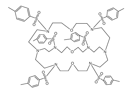 4,10,16,22,27,33-hexatosyl-7,19,30-trioxa-1,4,10,13,16,22,27,33-octaazabicyclo[11.11.11]pentatriacontane结构式