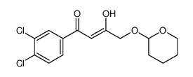 (Z)-1-(3,4-dichlorophenyl)-3-hydroxy-4-[(tetrahydro-2H-pyran-2-yl)oxy]-2-buten-1-one结构式