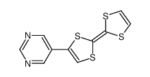 5-[2-(1,3-dithiol-2-ylidene)-1,3-dithiol-4-yl]pyrimidine结构式