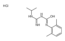 1-(2,6-dimethylphenyl)-3-(N'-propan-2-ylcarbamimidoyl)urea,hydrochloride Structure