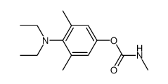 Methyl-carbamic acid 4-diethylamino-3,5-dimethyl-phenyl ester Structure