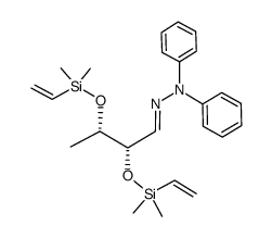 (2S,3S)-2,3-bis[(dimethyl)(vinyl)silyloxy]butanal N,N-diphenylhydrazone Structure