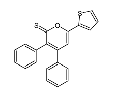 3,4-diphenyl-6-thiophen-2-ylpyran-2-thione结构式