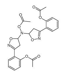 2,2'-[Acetyloxyiminobis(4,5-dihydroisoxazole-5,3-diyl)]bisphenol diacetate结构式