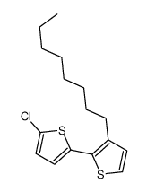 2-chloro-5-(3-octylthiophen-2-yl)thiophene Structure