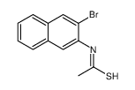 N-(3-bromo-2-naphthyl)ethanethioamide结构式