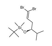 tert-butyl-(4,4-dibromo-1-isopropylbut-3-enyloxy)-dimethylsilane结构式