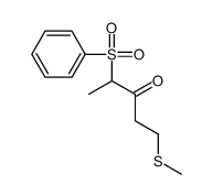 4-(benzenesulfonyl)-1-methylsulfanylpentan-3-one Structure