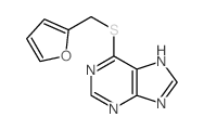 6-(2-furylmethylsulfanyl)-5H-purine结构式