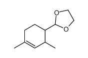 2-(2,4-dimethyl-3-cyclohexen-1-yl)-1,3-dioxolane structure