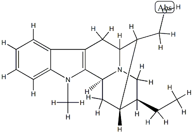 (20S)-19,20-Dihydro-1-methylsarpagan-17-ol结构式