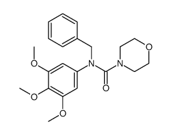 N-benzyl-N-(3,4,5-trimethoxyphenyl)morpholine-4-carboxamide结构式