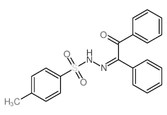 Benzenesulfonic acid,4-methyl-, 2-(2-oxo-1,2-diphenylethylidene)hydrazide结构式