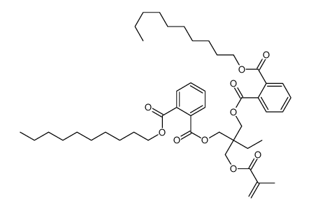 didecyl 2-ethyl-2-[[(2-methyl-1-oxoallyl)oxy]methyl]propane-1,3-diylphthalate结构式