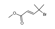 methyl (E)-4-bromo-4-methylpenten-2-oate Structure