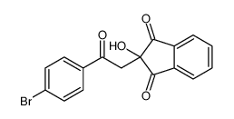 2-[2-(4-bromophenyl)-2-oxoethyl]-2-hydroxyindene-1,3-dione Structure