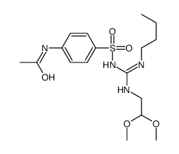 Acetamide, N-(4-((((butylamino)((2,2-dimethoxyethyl)amino)methylene)am ino)sulfonyl)phenyl)-结构式