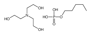 pentyl dihydrogen phosphate, compound with 2,2',2''-nitrilotriethanol结构式