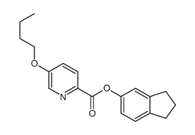 2,3-dihydro-1H-inden-5-yl 5-butoxypyridine-2-carboxylate结构式