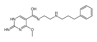 2-Amino-N-(2-(benzylethylamino)ethyl)-4-methoxy-5-pyrimidinecarboxamid e Structure