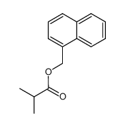 1-naphthylmethyl 2-methylpropanoate结构式