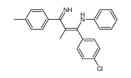 3-Methyl-5-phenyl-4-(4-chlorophenyl)-2-(4-methylphenyl)-1,5-diazapenta-1,3-diene Structure