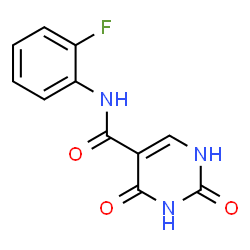 5-Pyrimidinecarboxamide,N-(2-fluorophenyl)-1,2,3,4-tetrahydro-2,4-dioxo-结构式
