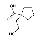 Cyclopentanecarboxylic acid, 1-(2-hydroxyethyl)- (9CI)结构式
