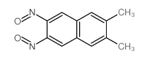 2,3-dimethyl-6,7-dinitroso-naphthalene structure