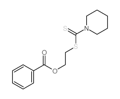 2-(piperidine-1-carbothioylsulfanyl)ethyl benzoate structure