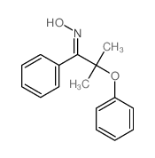 1-Propanone,2-methyl-2-phenoxy-1-phenyl-, oxime结构式