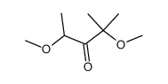 2,4-dimethoxy-2-methylpentan-3-one结构式