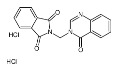1H-Isoindole-1,3(2H)-dione, 2-((4-oxo-3(4H)-quinazolinyl)methyl)-, dih ydrochloride结构式
