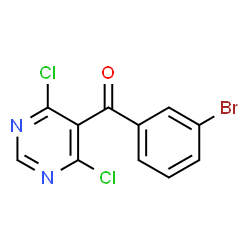 (3-bromophenyl)(4,6-dichloropyrimidin-5-yl)Methanone结构式