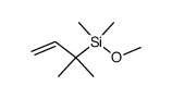 (α,α-dimethylallyl)dimethylmethoxysilane结构式