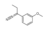 1-(1-diazopropyl)-3-methoxybenzene Structure