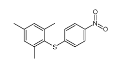 1,3,5-trimethyl-2-(4-nitrophenyl)sulfanylbenzene结构式