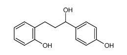 1-(4-hydroxyphenyl)-3-(2-hydroxyphenyl)propan-1-ol结构式