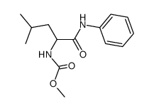 methyl (4-methyl-1-oxo-1-(phenylamino)pentan-2-yl)carbamate Structure