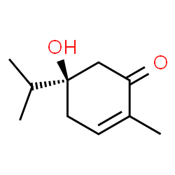 2-Cyclohexen-1-one,5-hydroxy-2-methyl-5-(1-methylethyl)-,(5R)-(9CI) Structure