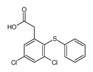 2-(3,5-dichloro-2-phenylsulfanylphenyl)acetic acid结构式