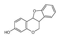 6a,11a-dihydro-3-hydroxy-6H-benzofuro[3,2-c][1]benzopyran Structure