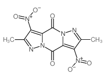 4H,9H-Dipyrazolo[1,5-a:1,5-d]pyrazine-4,9-dione, 2,7-dimethyl-3,8-dinitro-结构式