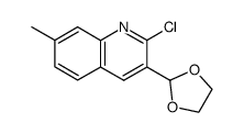 2-chloro-3-(1,3-dioxolan-2-yl)-7-methylquinoline Structure