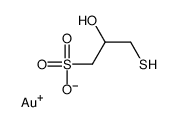 gold(1+),2-hydroxy-3-sulfanylpropane-1-sulfonate结构式