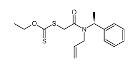 (S)-S-(2-(allyl(1-phenylethyl)amino)-2-oxoethyl)O-ethyl carbonodithioate Structure