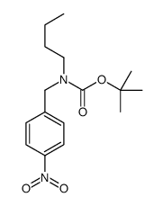 tert-butyl N-butyl-N-[(4-nitrophenyl)methyl]carbamate Structure