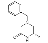 Piperazinone, 6-methyl-4-(phenylmethyl)-, (6S)- (9CI) structure