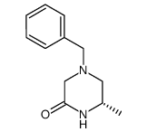 Piperazinone, 6-methyl-4-(phenylmethyl)-, (6S)- (9CI) Structure